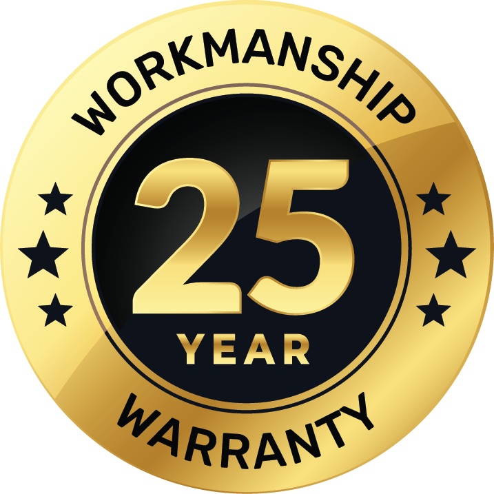 25 year workmanship warranty guarantee